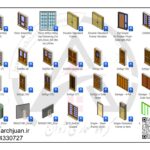 آبجکت 150 مدل درب و پنجره رویت - تصویر 3